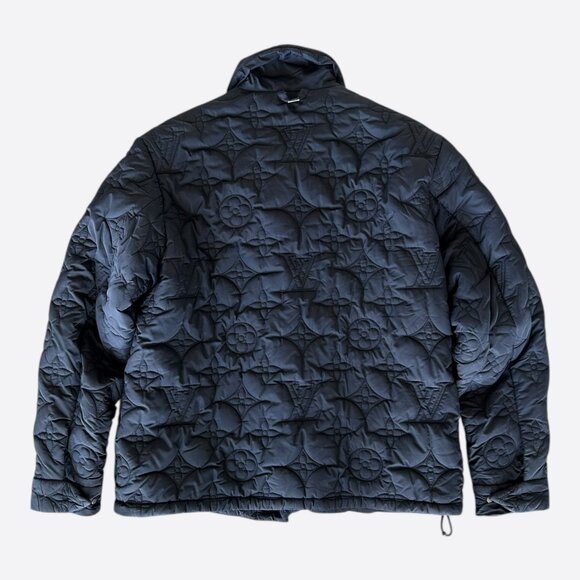 Louis Vuitton Navy Monogram Padded Jacket - Picture 2 of 8